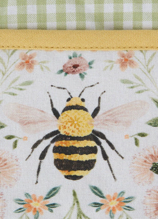 Honey Bee Meadow Printed Potholder