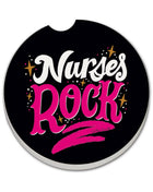 Nurses Rock Stone Car Coaster, Single Pack