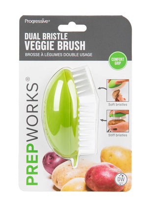 Progressive Veggie Brush, Dual Bristle, For Veggies