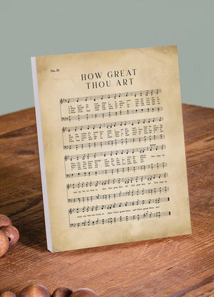 Hymns Of Our Heritage  Easel Block - How Great Thou Art