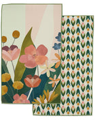 Floral Art Mood Printed Microfiber Dishtowel