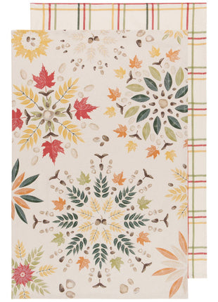 Fall Foliage Coordinated Dishtowels Set of 2
