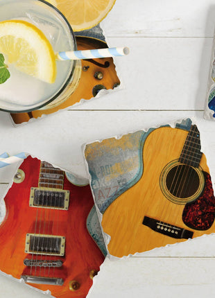 Guitar Legends Stone Coaster