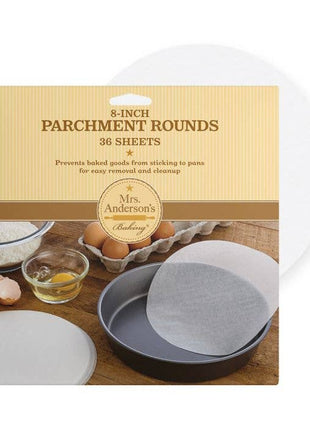 Mrs. Anderson's Baking Bleached Round Parchment Paper 9in