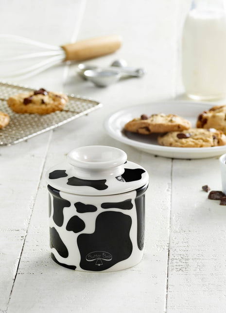 The Original Butter Bell® Crock - Farmhouse Cow Pattern