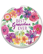 Best Grandma Absorbent Stone Car Coaster, Single Pack