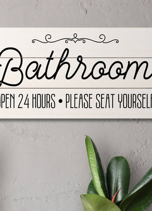 Seat Yourself Decorative Pallet Wood Sign, 12 x 6