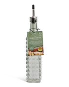 500ml dotted glass cruet in matcha green with silicone pour spout