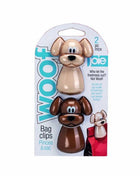 Joie Bag Clips, Woof Dog Design, Set of 2
