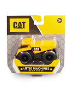 CAT Little Machines yellow mini dump truck toy in retail packaging