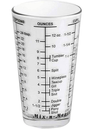 Kolder Glass Mix-In-Measure, 2 Cup