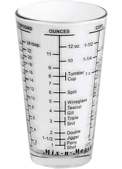 Kolder Glass Mix-In-Measure, 2 Cup