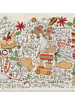 "Christmas Toss"  Designer Flexible Cutting Board Mat