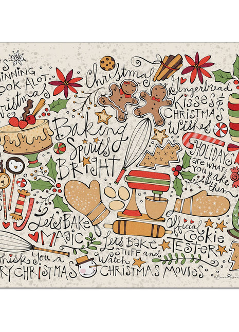 "Christmas Toss"  Designer Flexible Cutting Board Mat