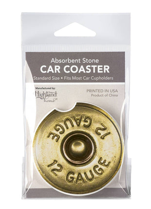 Shotgun Shell Absorbent Stone Car Coaster
