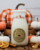 Milk Bottle Candle Perfect Pumpkin