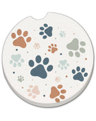 Paw Prints Stone Car Coaster, Single Pack