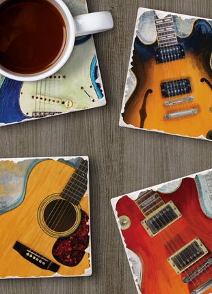 Guitar Legends Stone Coaster