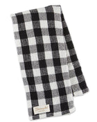 Black Checker Washed Waffle Dishtowel