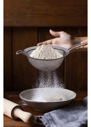 HIC Kitchen Double Mesh Strainer, 7in