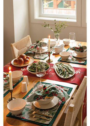 Merry Berry Christmas Table Runner