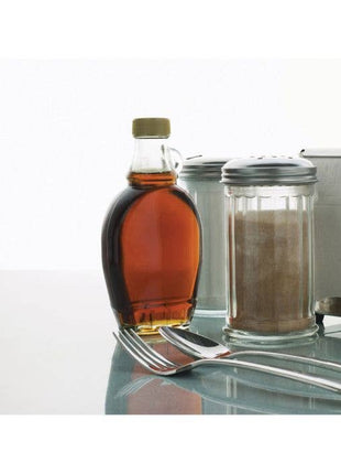 HIC Kitchen Sugar Pourer With Lid Flap, Glass, 11oz
