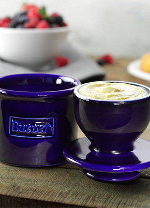 The Original Butter Bell® Crock - Cafe Cobalt Blue