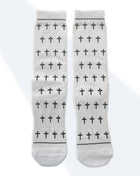 The White and Black Crosses - Bible Verse Crew Socks