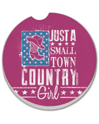 Country Girl Absorbent Stone Car Coaster, Single Pack