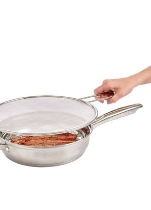 HIC Kitchen Stainless Steel Splatter Screen, 13in