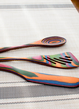 8" Rainbow Pakka Mini Slotted Spatula