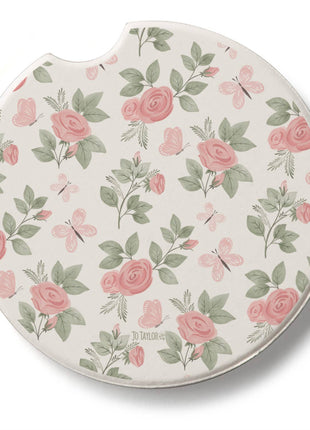 "Pretty Coquette" Single Packaged Stone Car Coaster