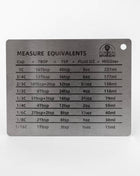 Fox Run Stainless Steel Conversion Chart Magnet, 4.3