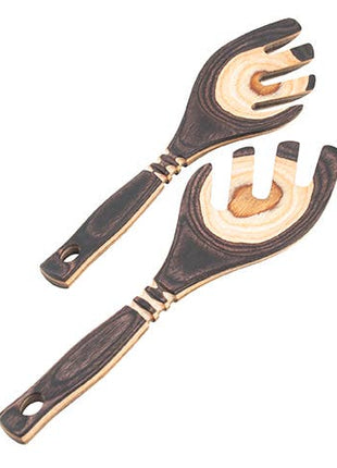 9-Inch Natural Pakka Salad Servers
