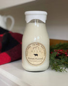 Milk Bottle Candle Forest Flannel (Cotton, Fir Needle)