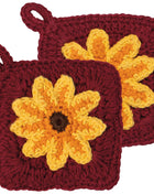 Sunflower Splendor Crochet Sponges Set of 2