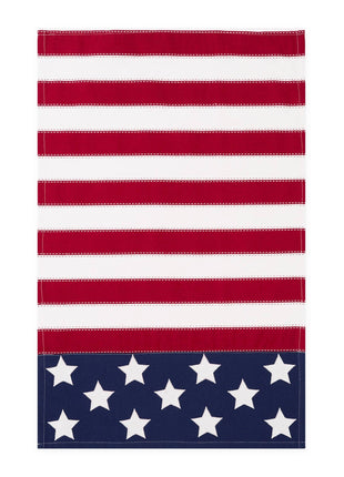 Americana Flag Embellished Dishtowel