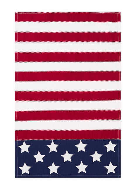 Americana Flag Embellished Dishtowel