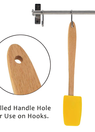 Mini Spoon/Spatula Silicone Yellow