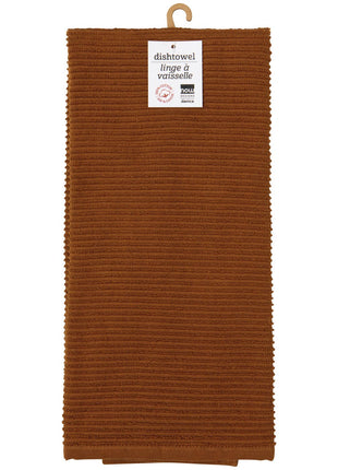 Chestnut Brown Ripple Dishtowel