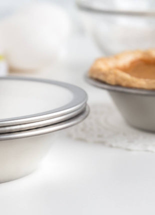 Fox Run Pie Pan Set, Tin-Plated Steel, Set of 4, 5"