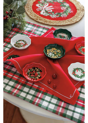 Wreaths Christmas Dishtowels Set of 2