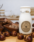 Milk Bottle Candle Spiced Chestnut