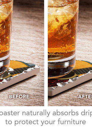 Guitar Legends Stone Coaster