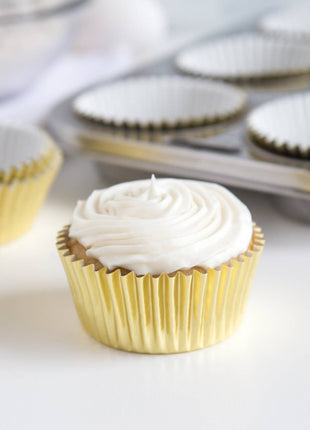 Fox Run Gold Foil Cupcake Liners, Set of 32, 3"