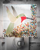 Stained Glass Art Night Light | Hummingbird Design J Devlin
