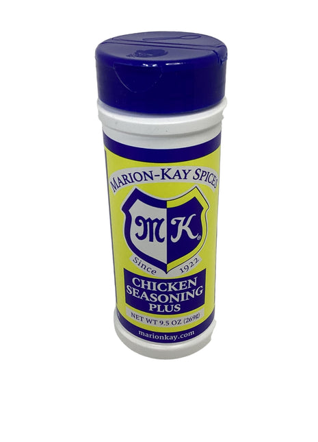 Marion-Kay Chicken Seasoning Plus label and seasoning details