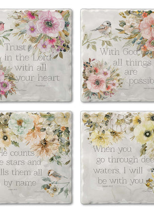 Sunny Scriptures Stone Coasters