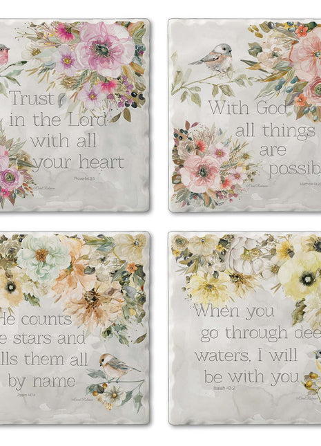 Sunny Scriptures Stone Coasters