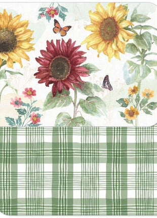 Sunflower Splendor Reversible Rectangular Plastic Placemat